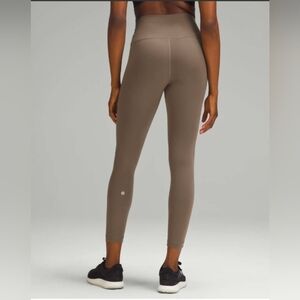 Lululemon Women's Align HR Crop 24” Nulu Leggings Size 12 Tan Beige EUC